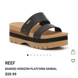 Reef banded horizon platform sandal